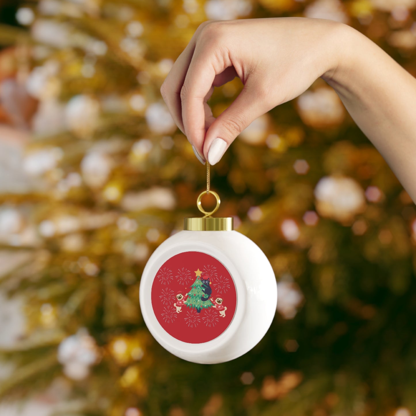 Custom Christmas Ball Ornament