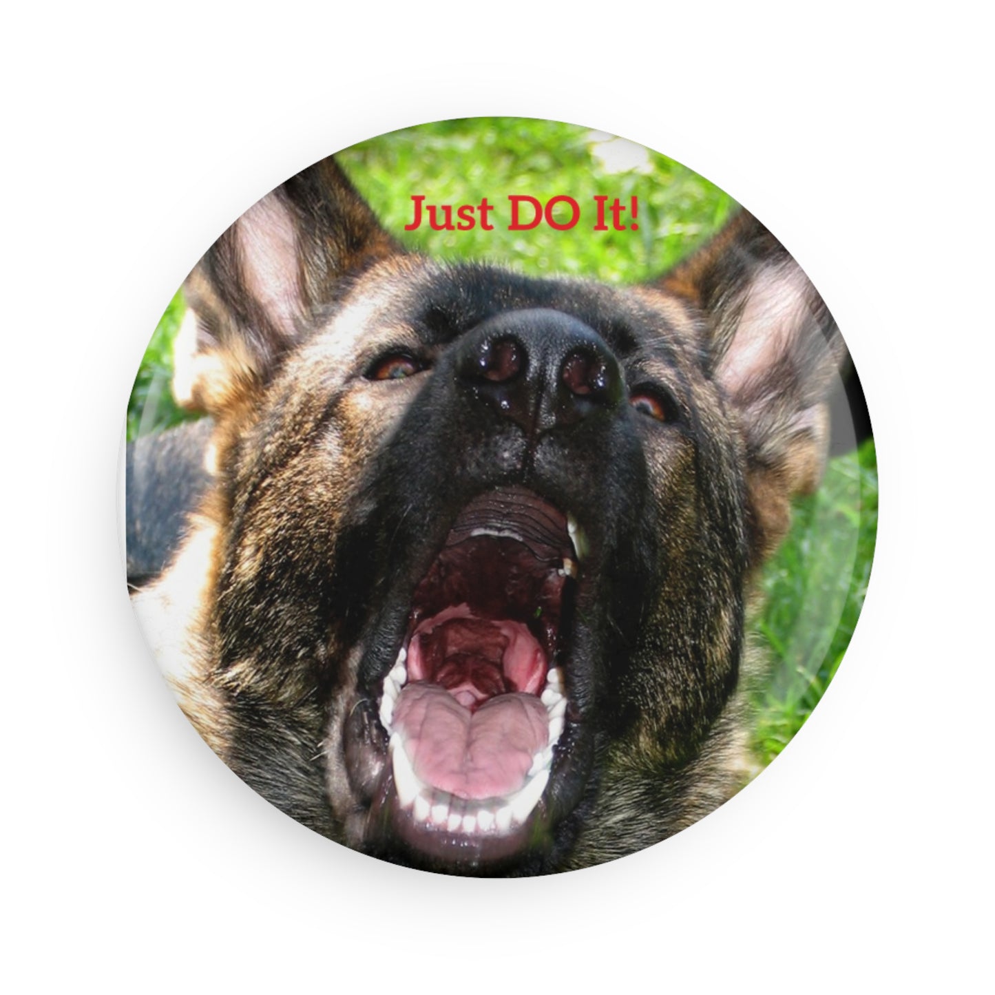 Custom Dog Photo Magnet - "Just Do It!" – Perfect to remind your tasks!
