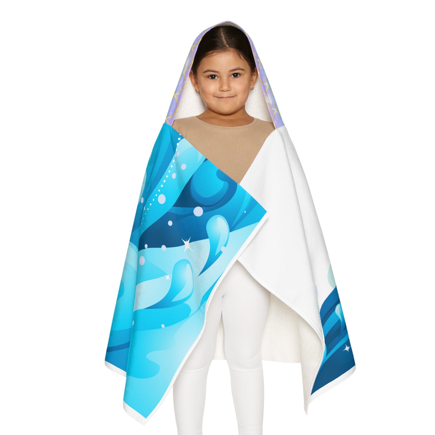 Mermaid Hooded Towel for Kids