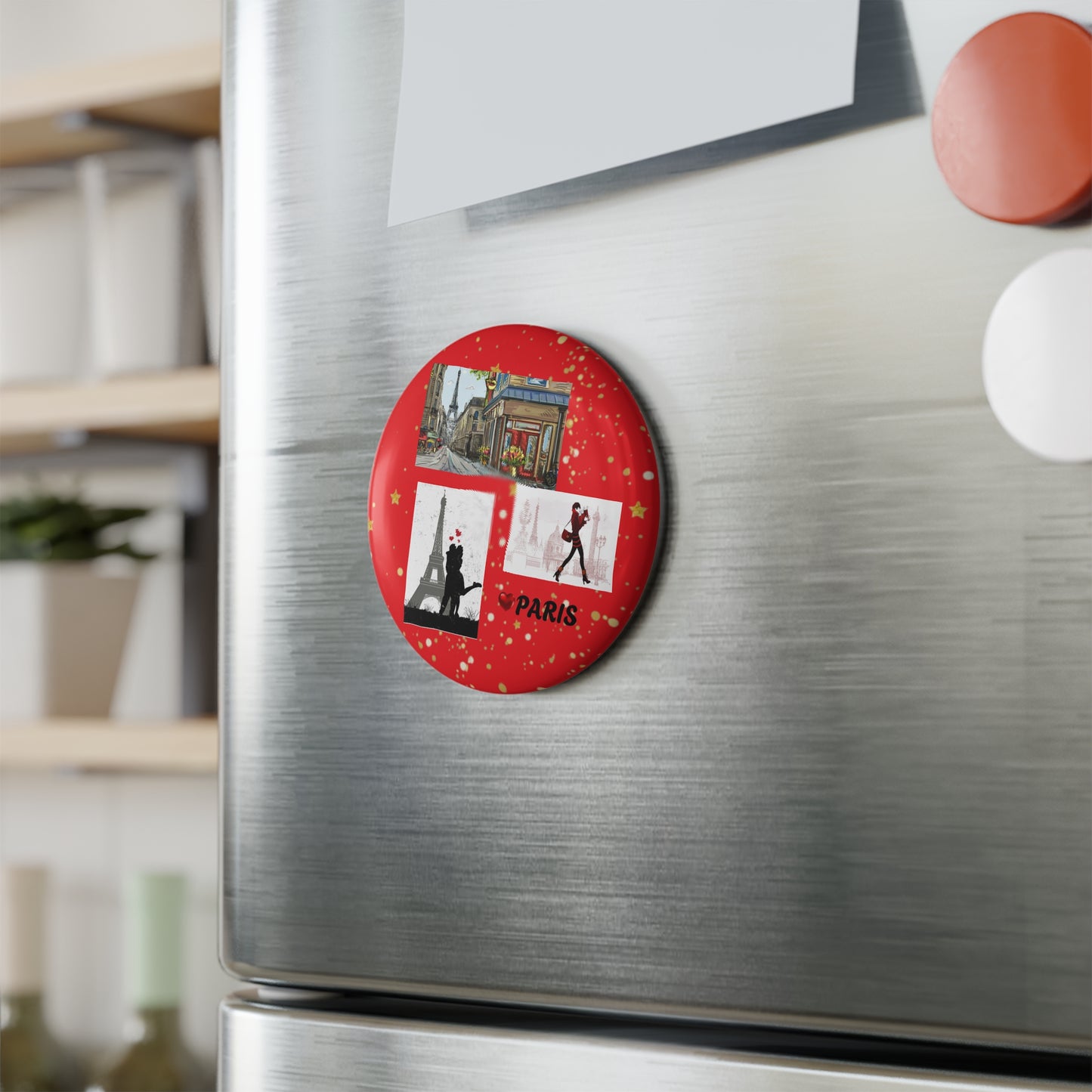 Custom Love Paris Design Magnet