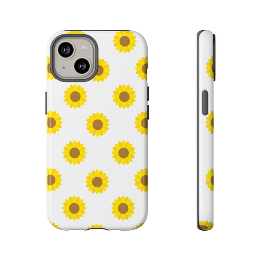 KC Kind Sunflower Phone Case in White