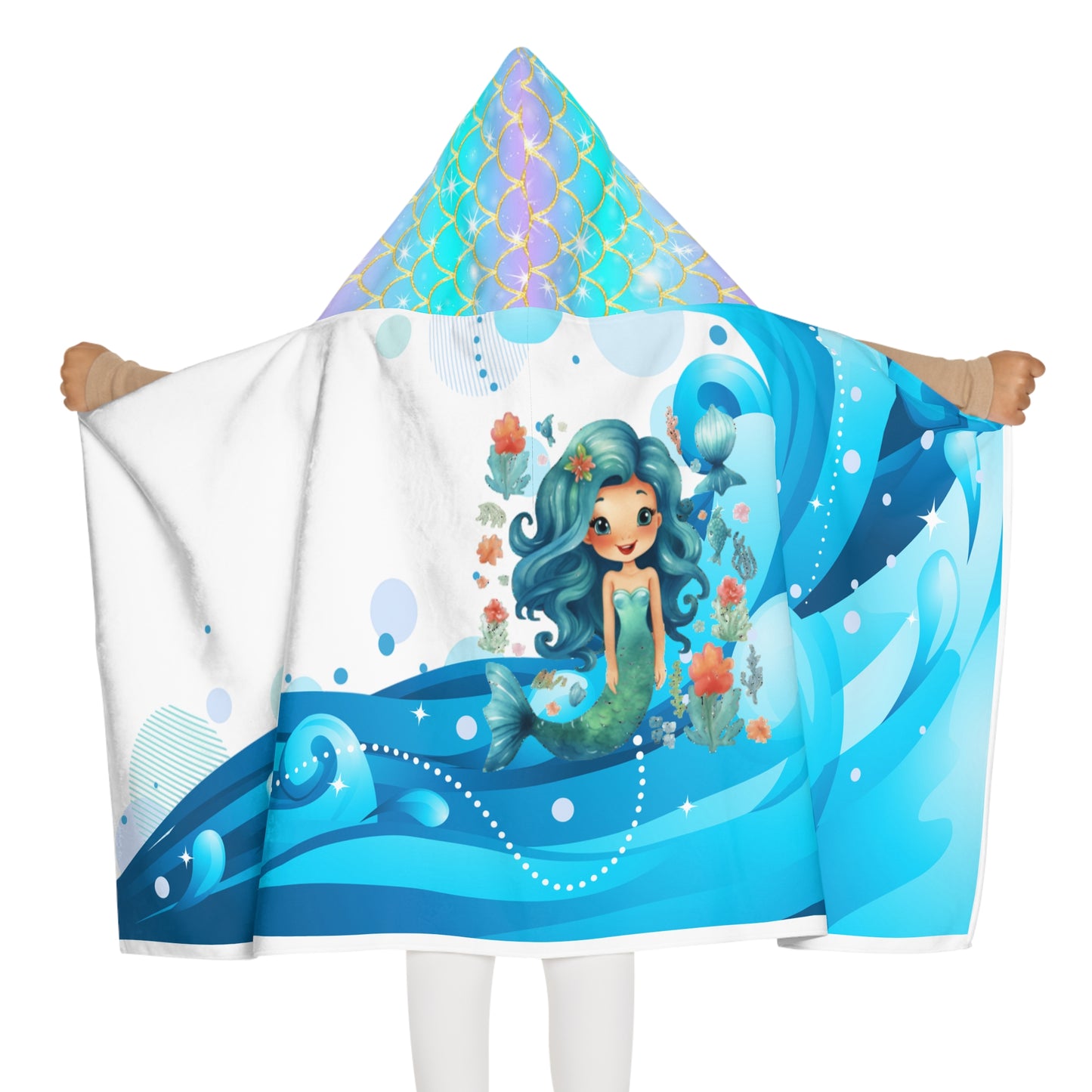 Mermaid Hooded Towel for Kids