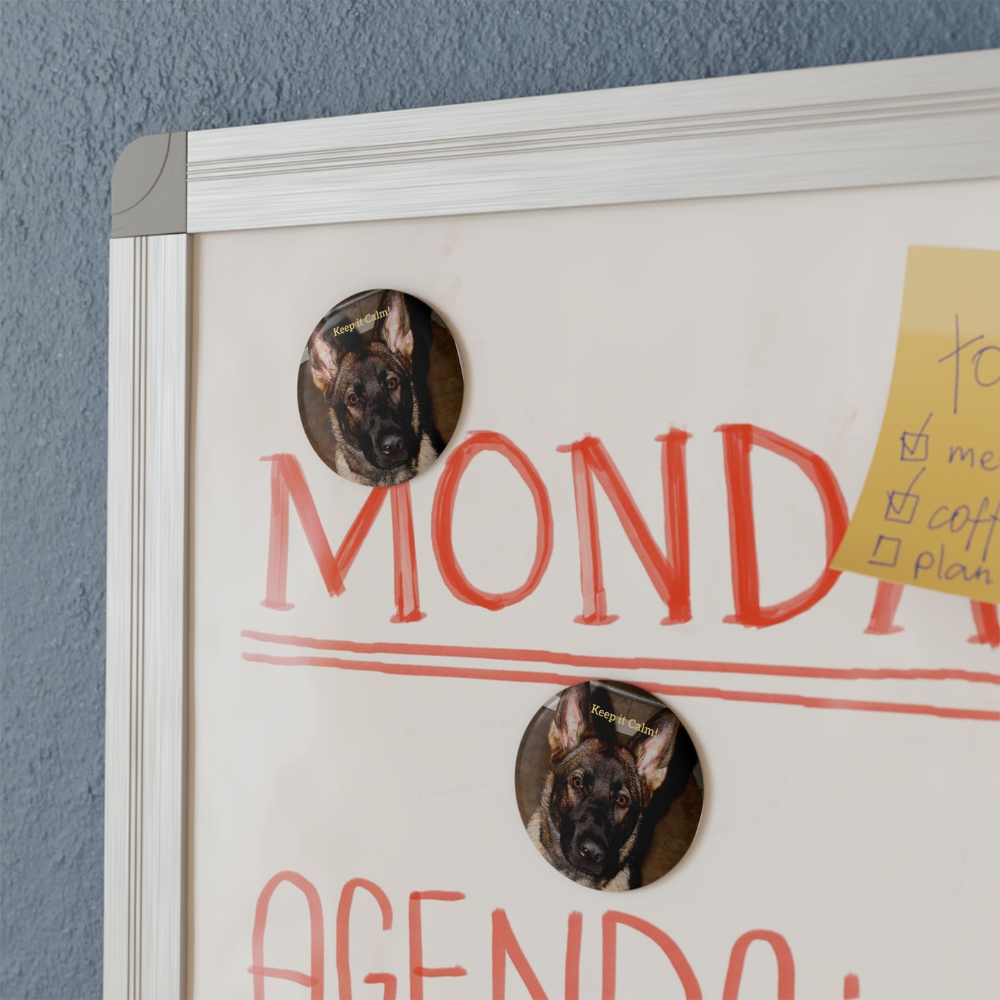 Custom Dog Photo Magnet - "Keep it Calm" – Perfect for Pet Lovers
