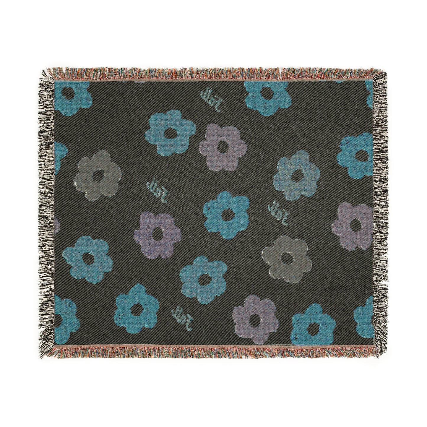 Floral Woven Throw Blanket