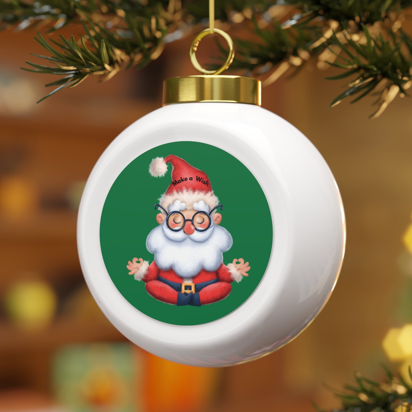 Christmas Ball Ornament — Custom Holiday Tree Ornament