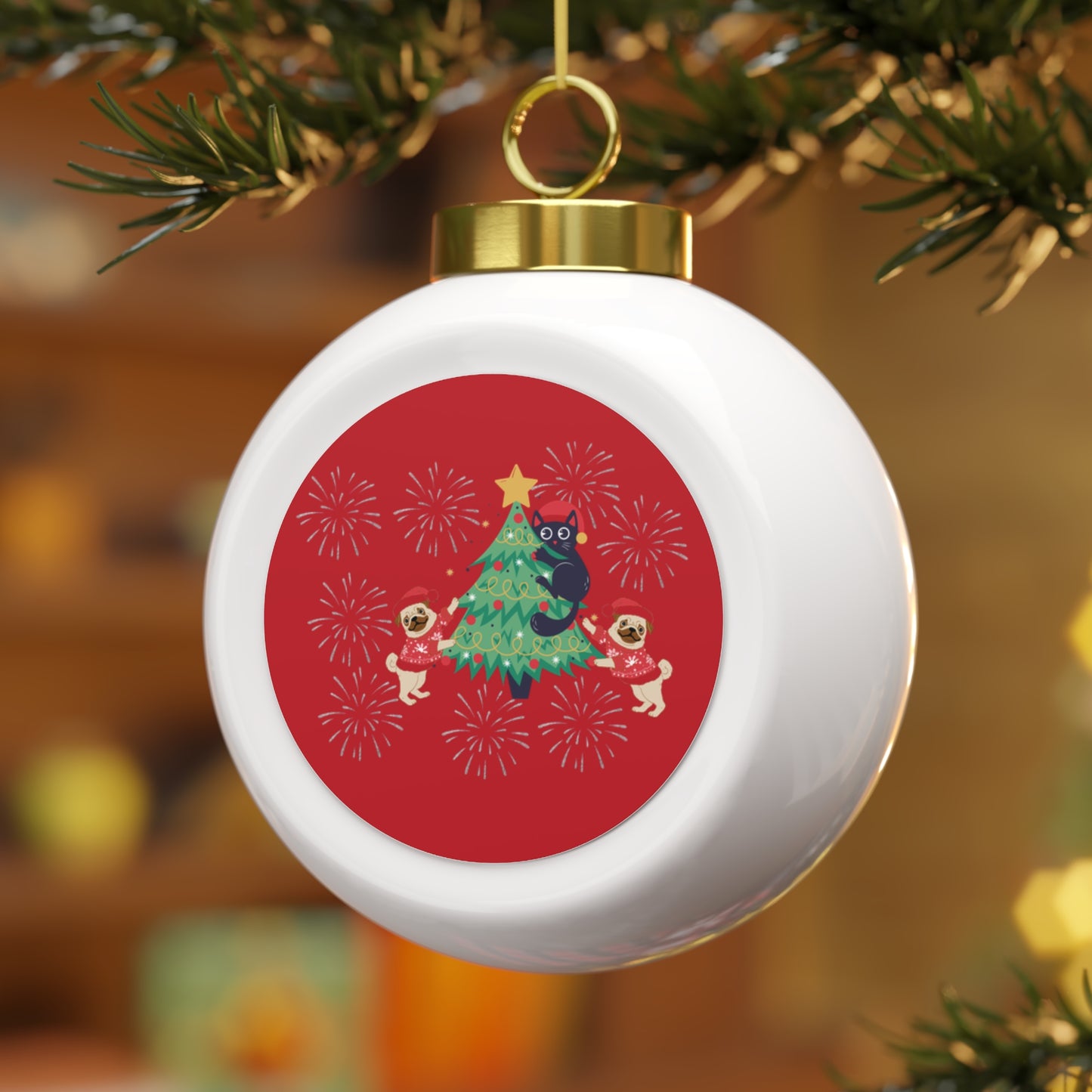 Custom Christmas Ball Ornament