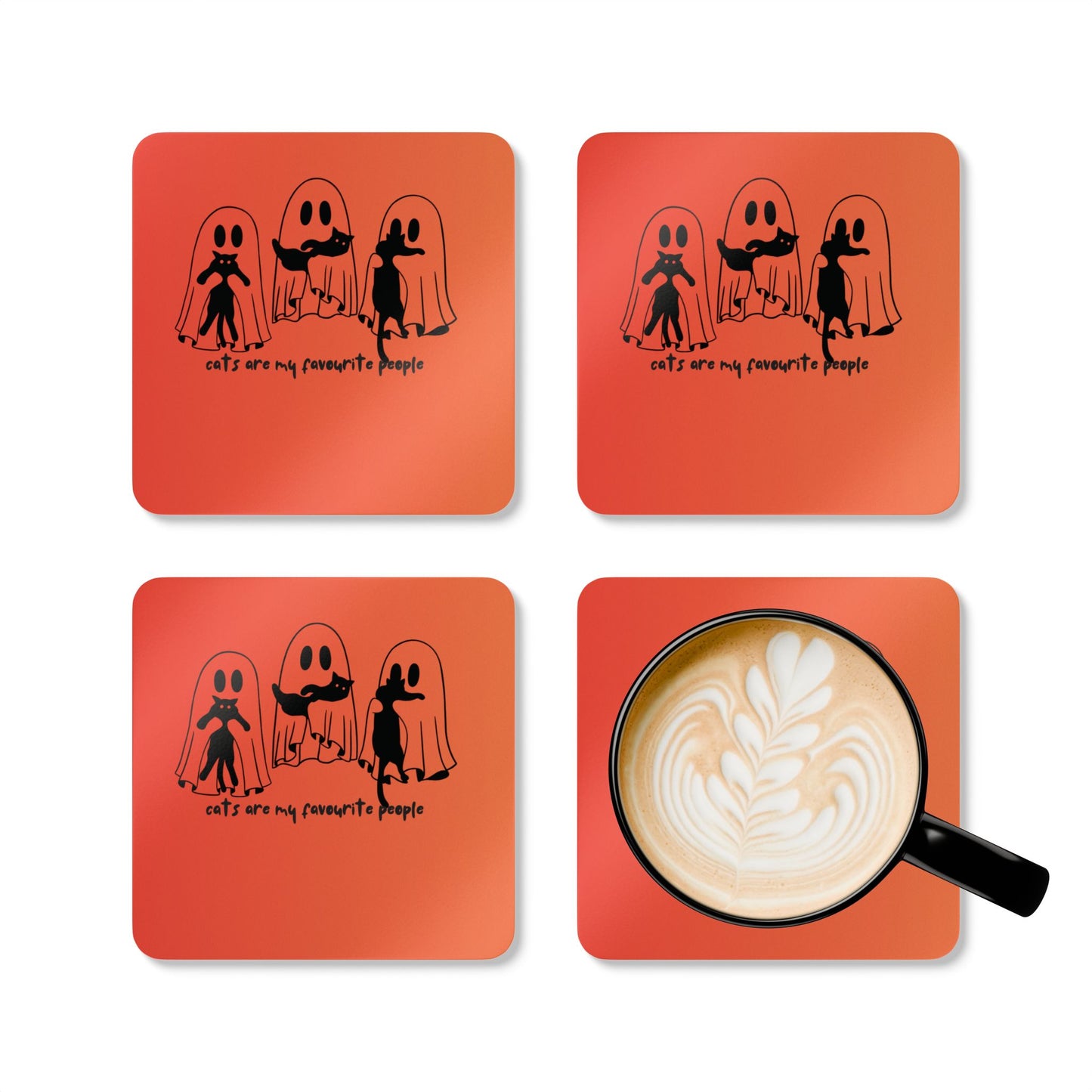 Coaster Set - Custom Ghost Design