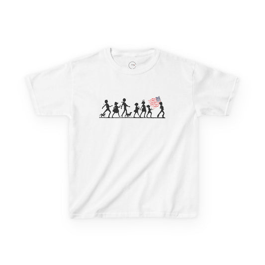USA Patriotic Kids T-Shirt | USA Flag T-Shirt | Kids Heavy Cotton™ Tee