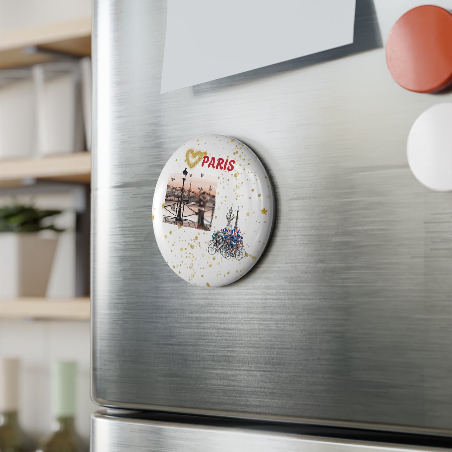 Custom Love Paris Design Magnet