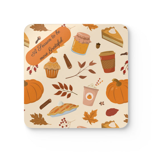 Coaster Set - Fall/Thanksgiving Festive Gratitude Reminder