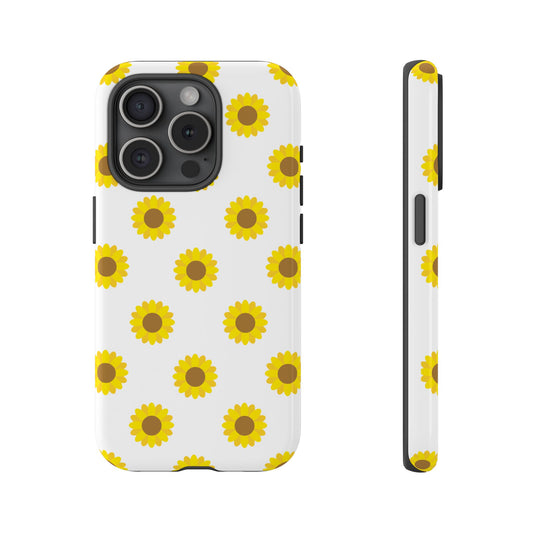 KC Kind Sunflower Phone Case in White