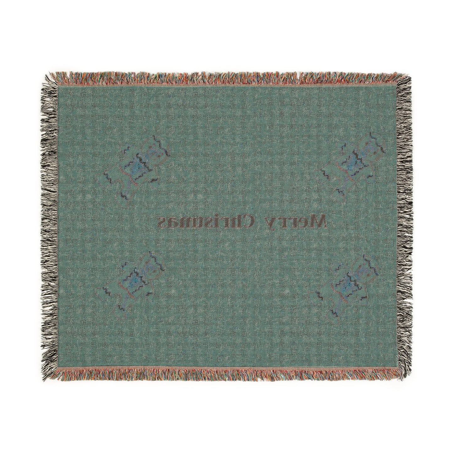 Gingerman Holiday Woven Blanket -Throw