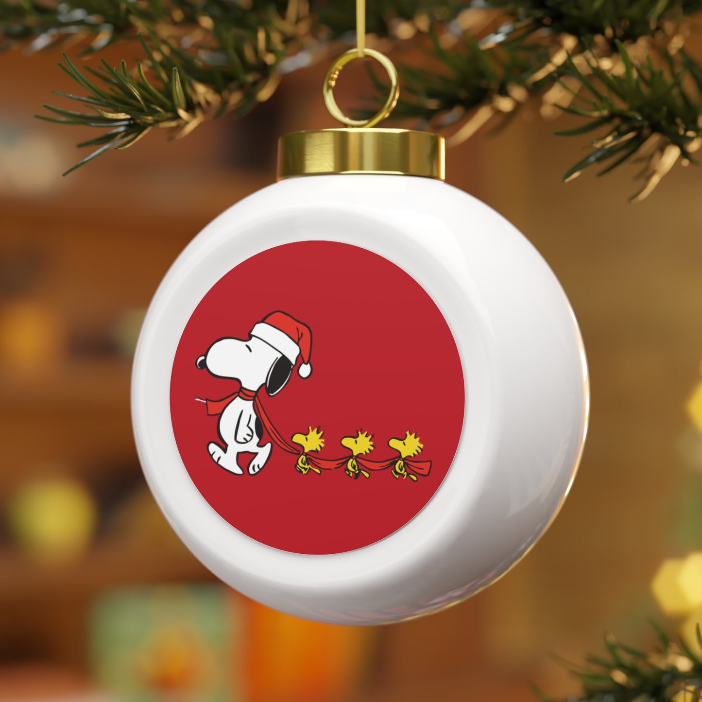Christmas Ball Ornament — Custom Holiday Tree Ornament