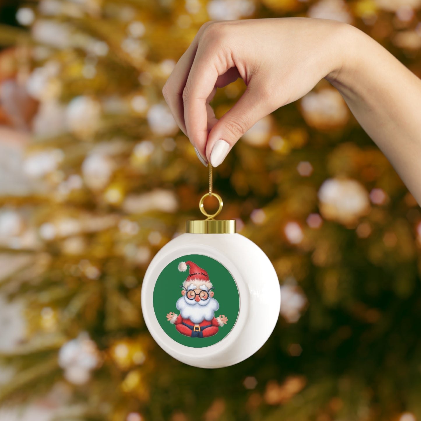 Christmas Ball Ornament — Custom Holiday Tree Ornament