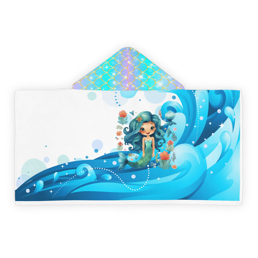 Mermaid Hooded Towel for Kids