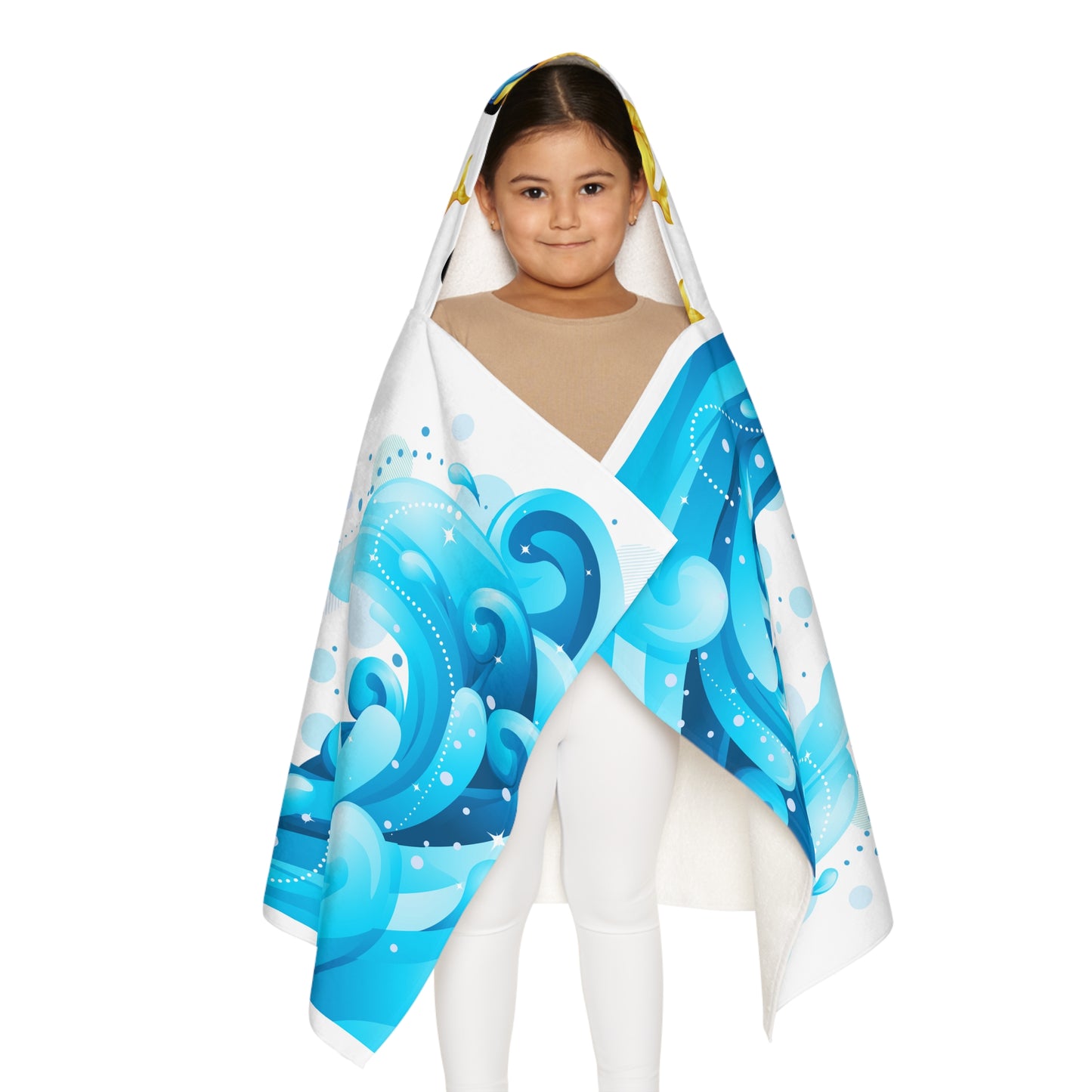 Kids Hooded Towel - Custom Shark Design for Beach Fun