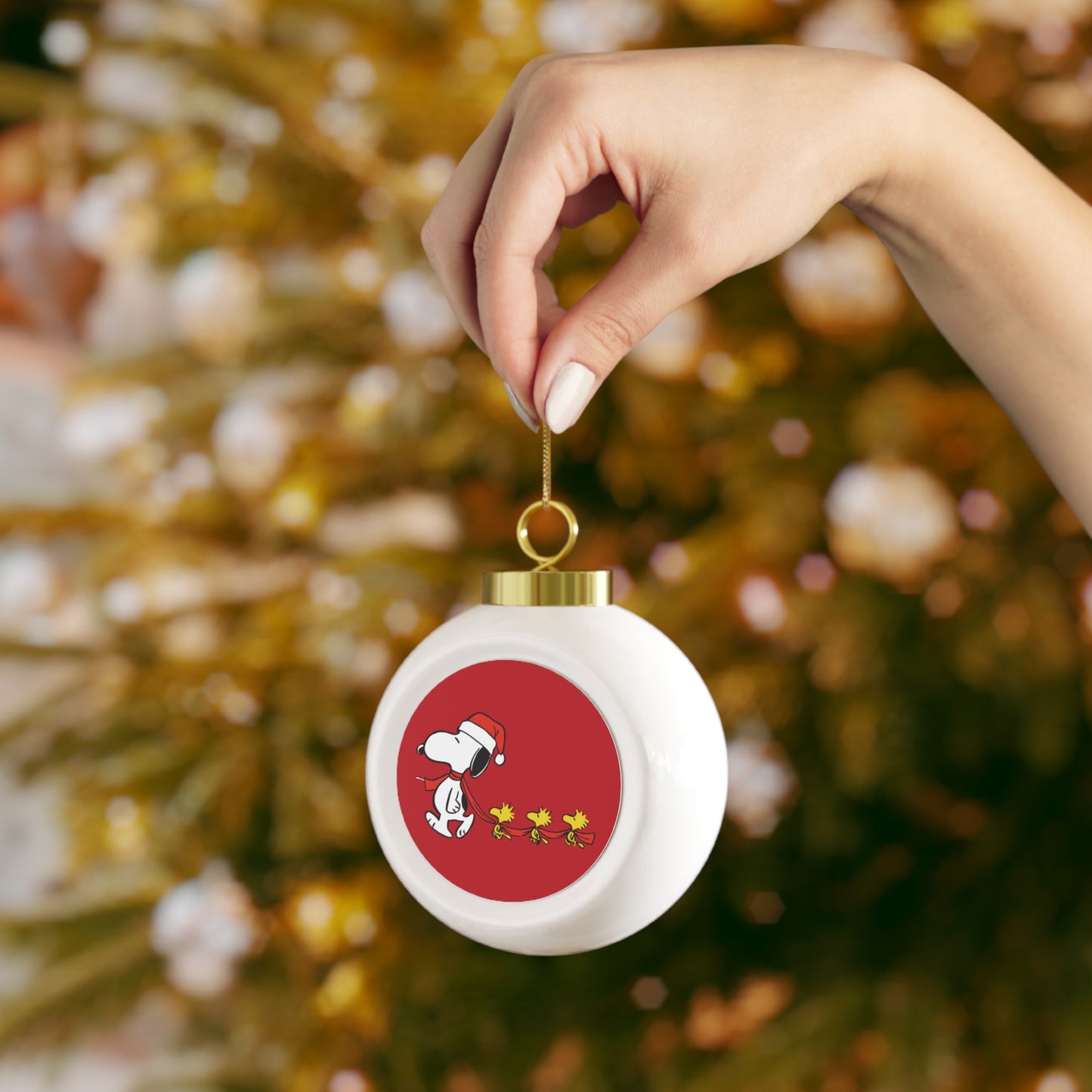 Christmas Ball Ornament — Custom Holiday Tree Ornament