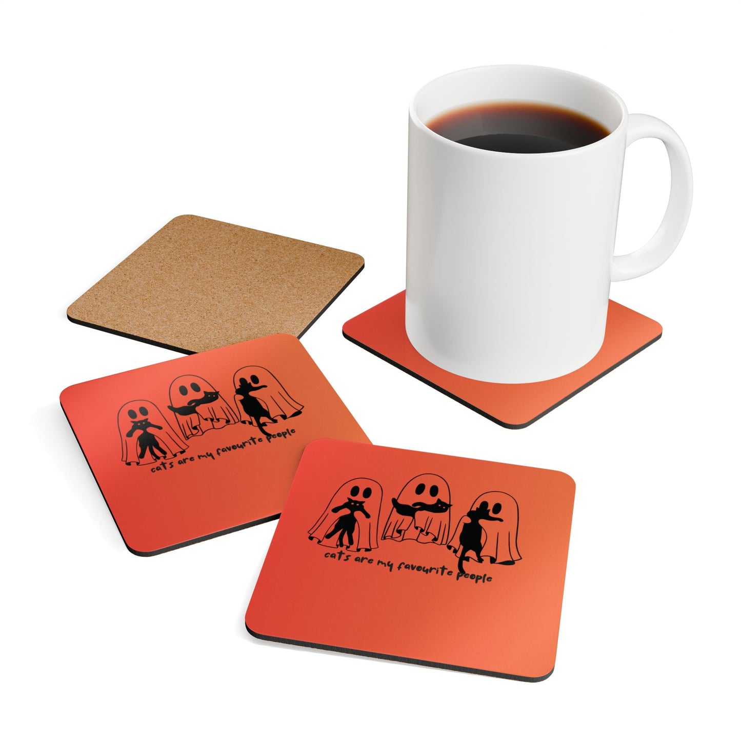Coaster Set - Custom Ghost Design