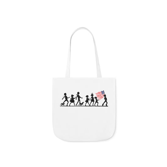 USA Patriotic Canvas Tote Bag for the Family